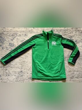 Adidas Climawarm UND Quarter Zip PulloverYouth Med 10/12 Green